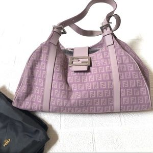 Fendi Zucchino Monogram Shoulder Bag